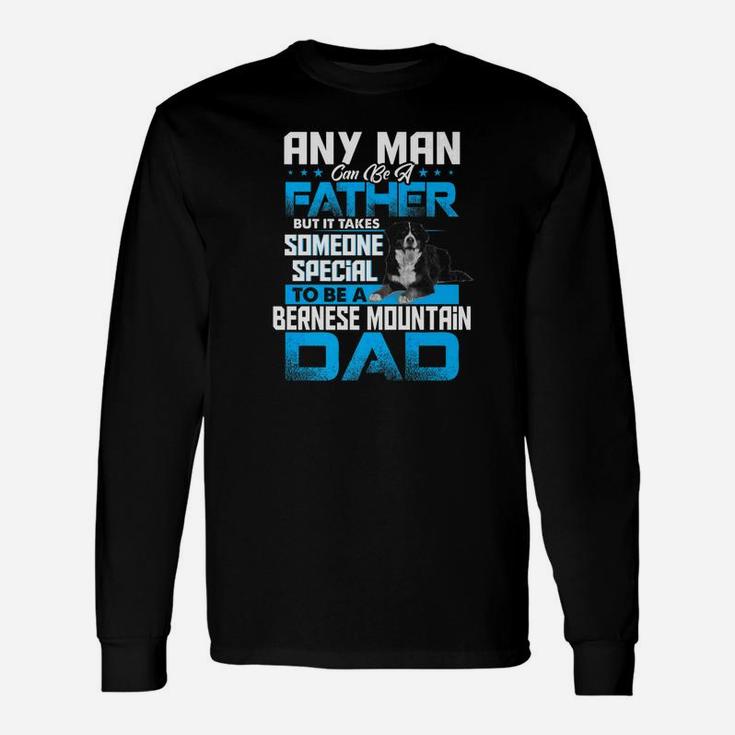 Bernese Mountain Dad Dog Lovers Fathers Day Gif Long Sleeve T-Shirt