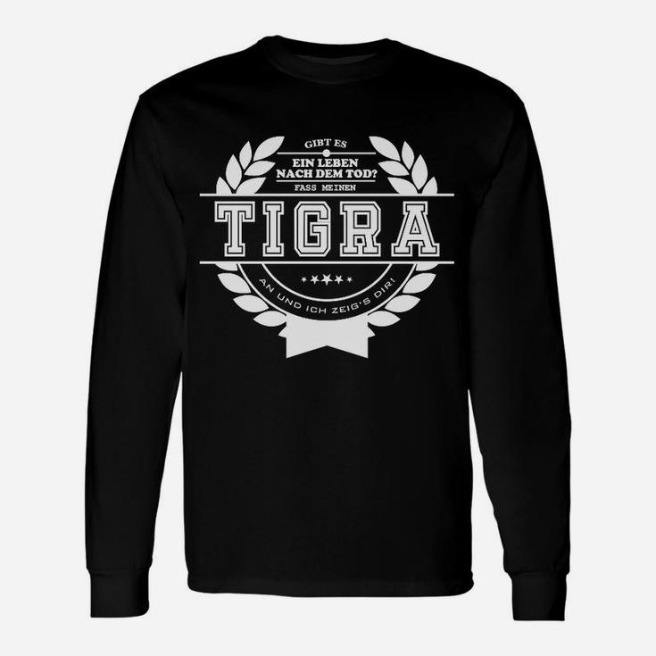 Beschrängelt Tigra Zuschlagen Langarmshirts