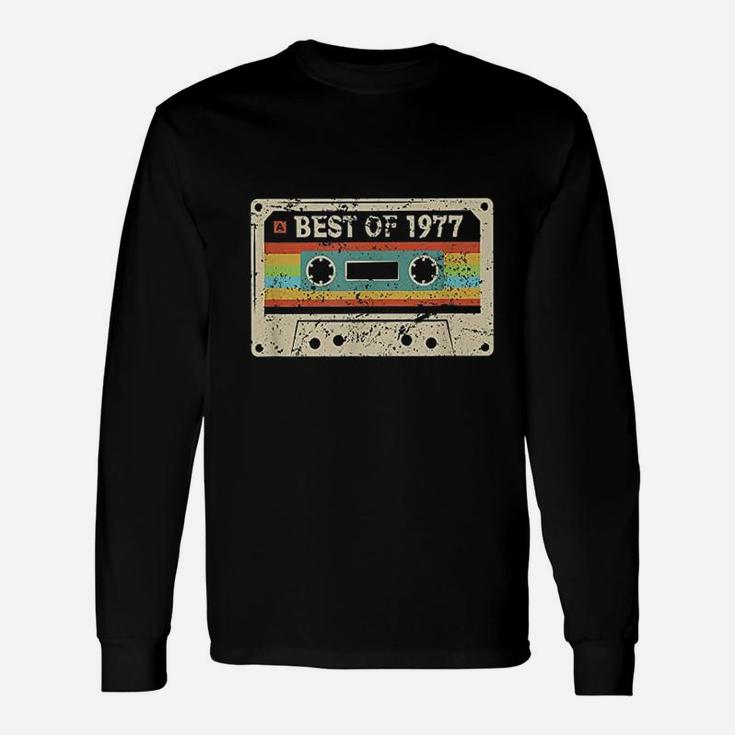 Best 1977 Vintage 45 Years Old 45th Birthday Long Sleeve T-Shirt
