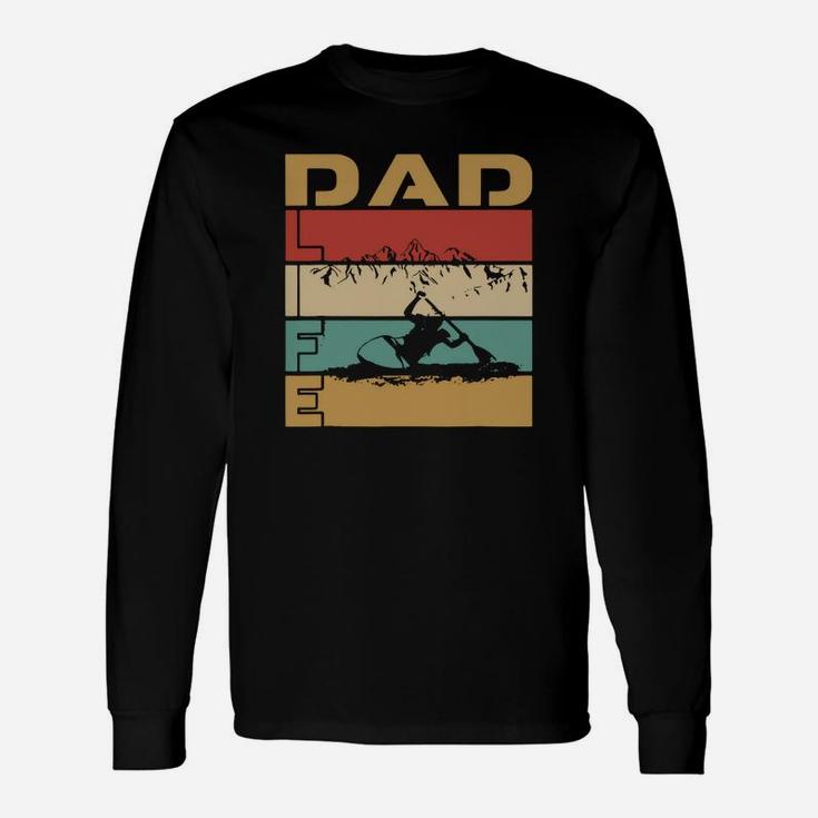Best Dad Life Kayaking Adventure Sports Vintage Long Sleeve T-Shirt