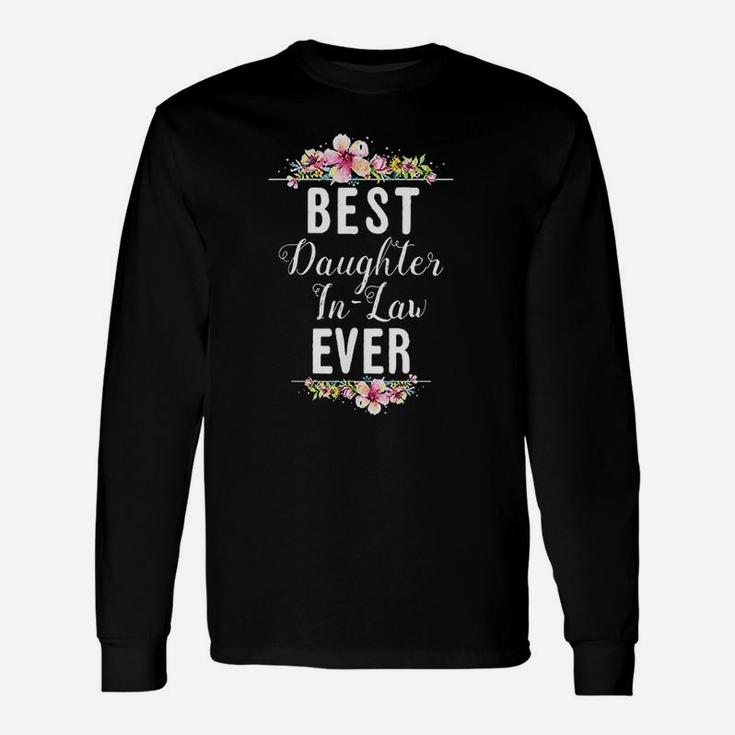 Best Daughter In Law Ever Floral Matching Long Sleeve T-Shirt