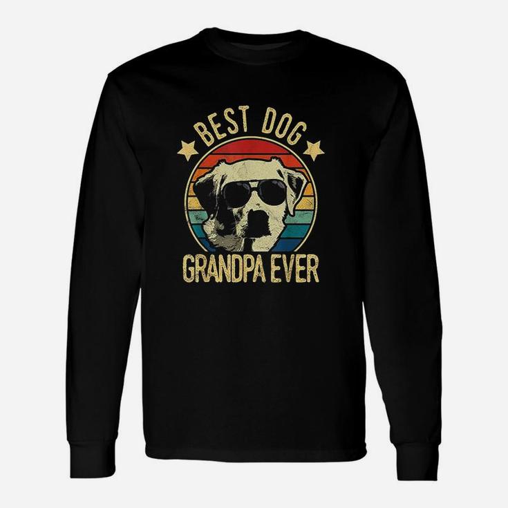 Best Dog Grandpa Ever Labrador Retrievers Fathers Day Long Sleeve T-Shirt