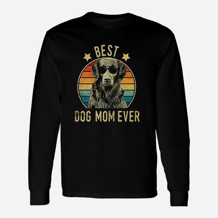 Best Dog Mom Ever Flat Coated Retriever Long Sleeve T-Shirt
