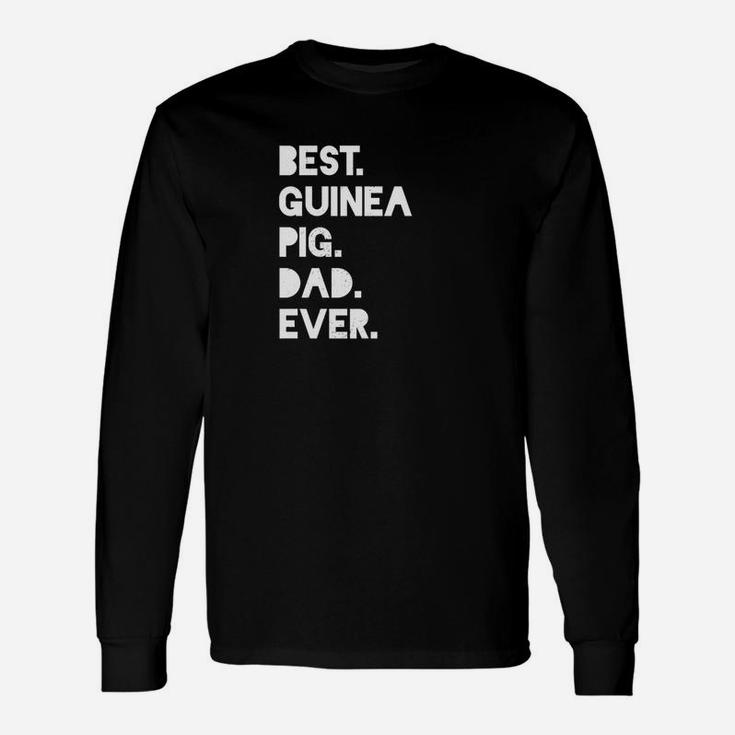 Best Guinea Pig Dad White Gif Long Sleeve T-Shirt