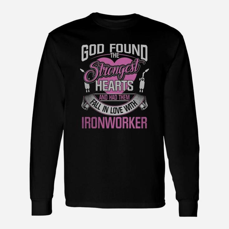 Best T-shirt For Wife From Ironworker Husband Cool Idea Long Sleeve T-Shirt