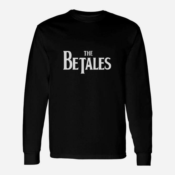 Betales Parodie-Design Schwarzes Langarmshirts, Lustiges Band-Motiv