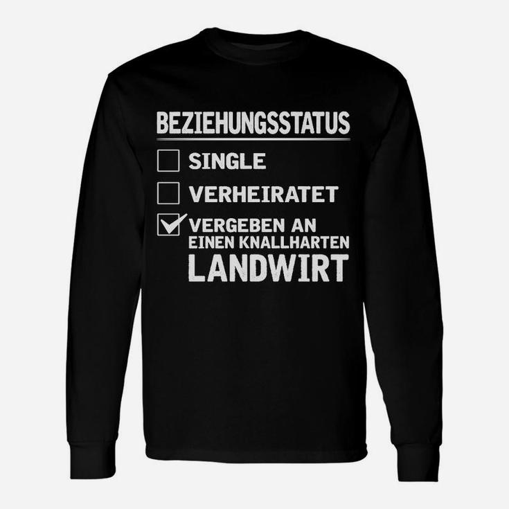 Beziehungsstatus Landwirt Langarmshirts, Lustiges Partner-Outfit