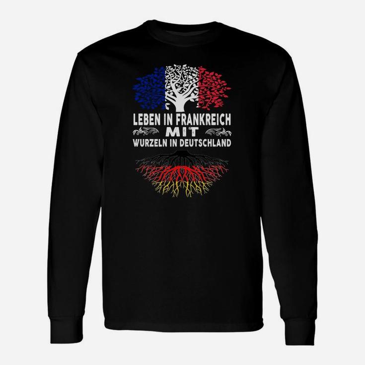 Bikulturelles Wurzeln Langarmshirts, Leben in Frankreich, Deutsche Wurzeln