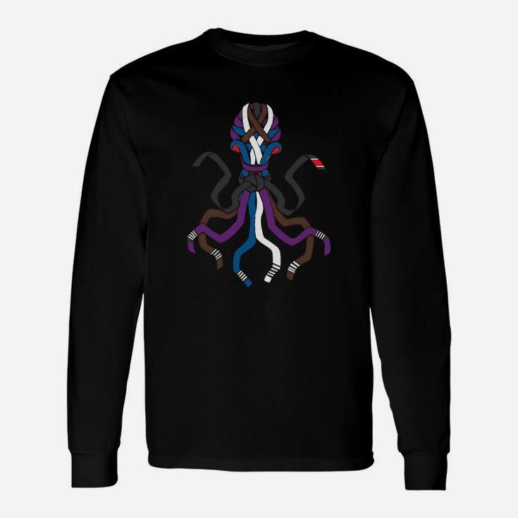 Bjj Brazillian Jiu-jitsu Belt Octopus Long Sleeve T-Shirt