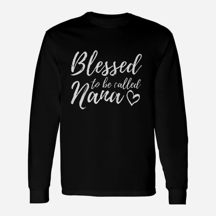 Blessed To Be Called Nana Christmas Grandma Long Sleeve T-Shirt