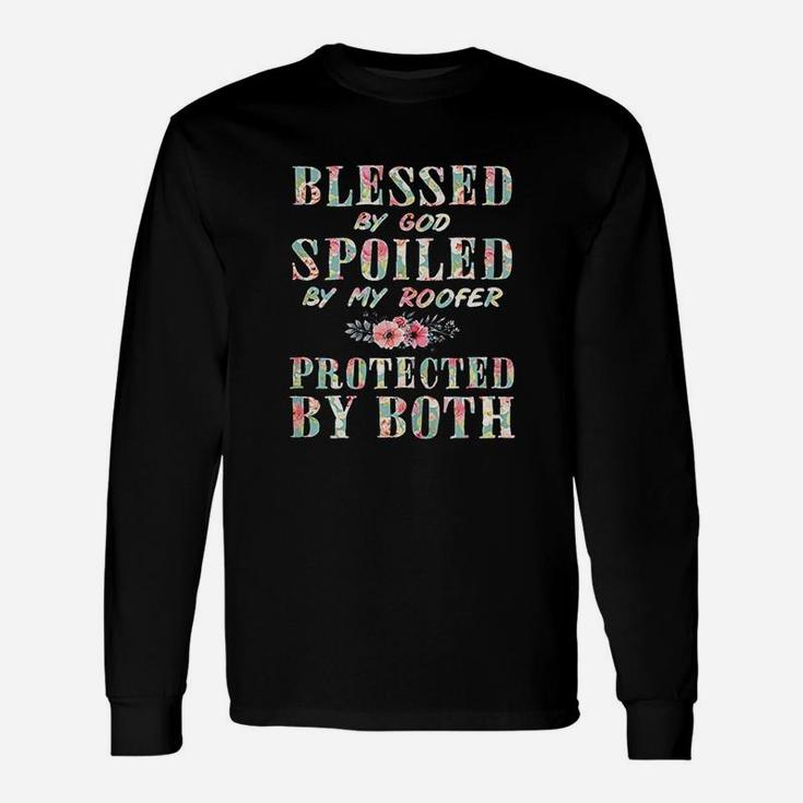 Blessed By God Spoiled By My Roofer Wife Women Long Sleeve T-Shirt