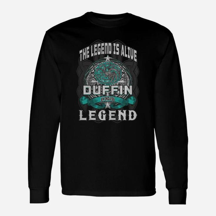 Bns55856-duffin Endless Legend 3 Head Dragon Long Sleeve T-Shirt