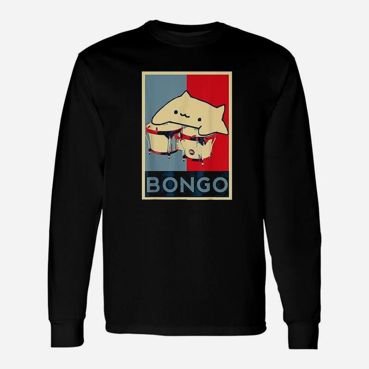 Bongo Cat For Hope Poster Long Sleeve T-Shirt