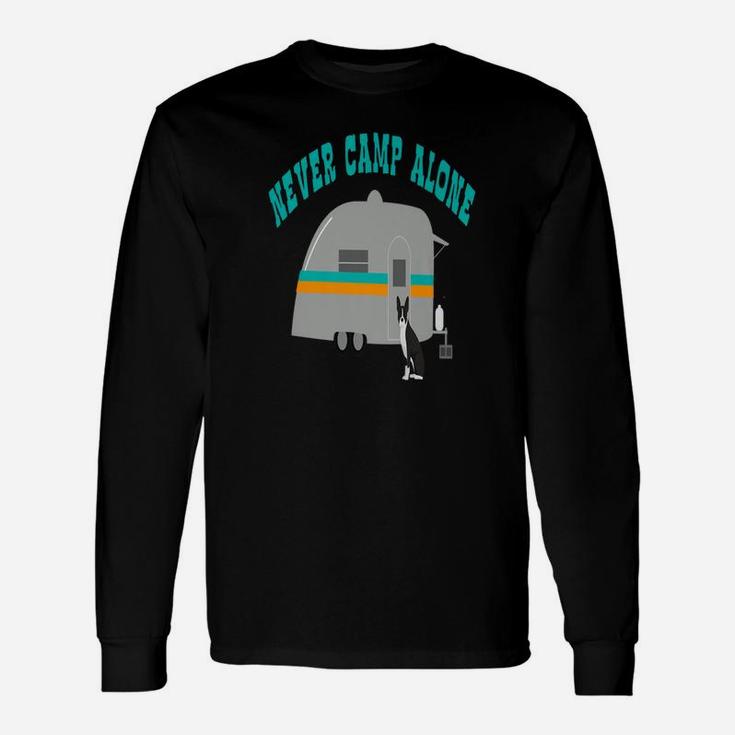 Boston Terrier Dog Rv Camping Travel Long Sleeve T-Shirt