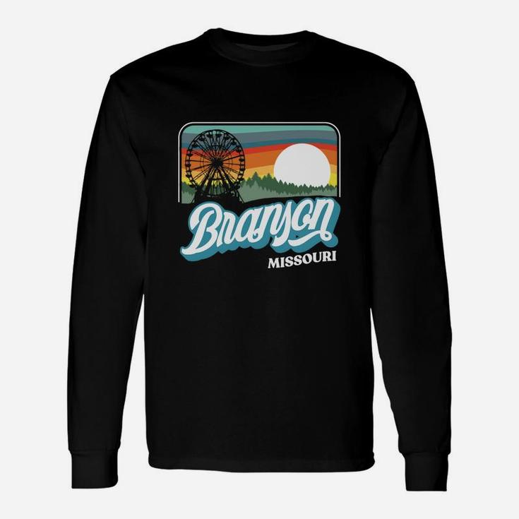 Branson Missouri Vintage 80s Style Retro Distressed Long Sleeve T-Shirt