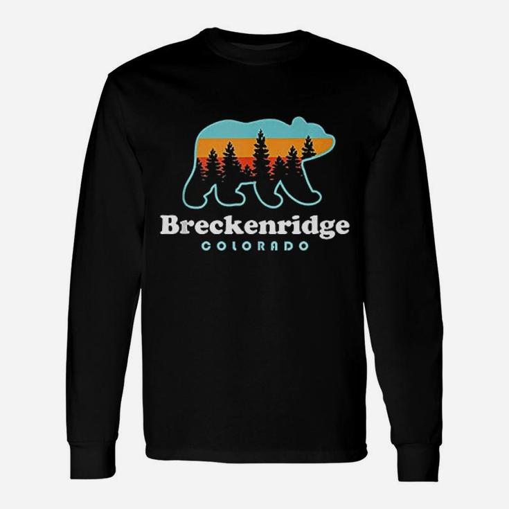 Breckenridge Colorado Bear Mountains Trees Long Sleeve T-Shirt