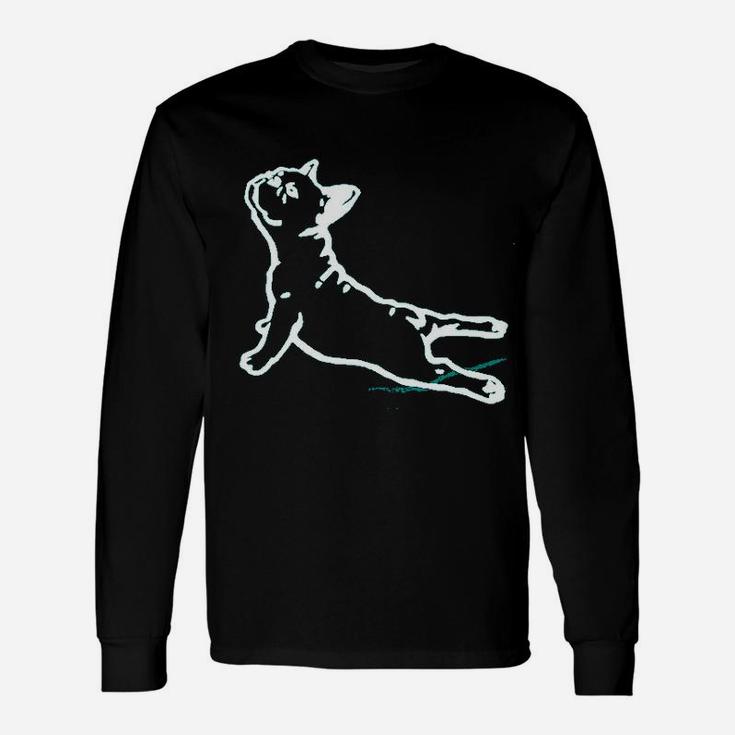 Bull Dog Yoga Workouts Long Sleeve T-Shirt