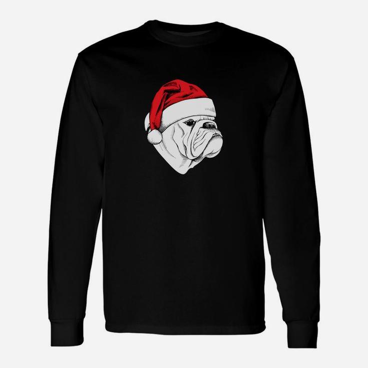 Bulldog Ugly Christmas Sweater Holiday Long Sleeve T-Shirt