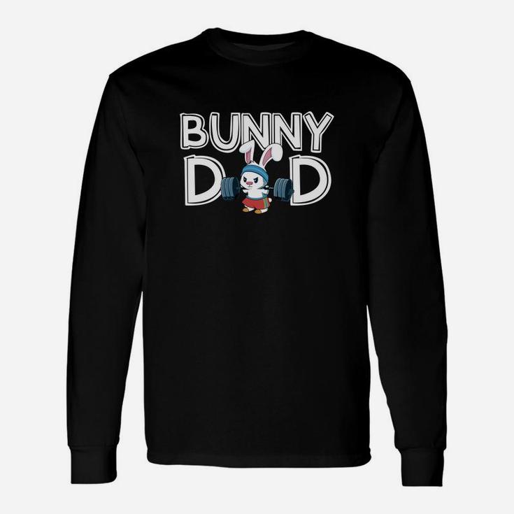Bunny Dad Hare Daddy Fathers Day Bunny Long Sleeve T-Shirt