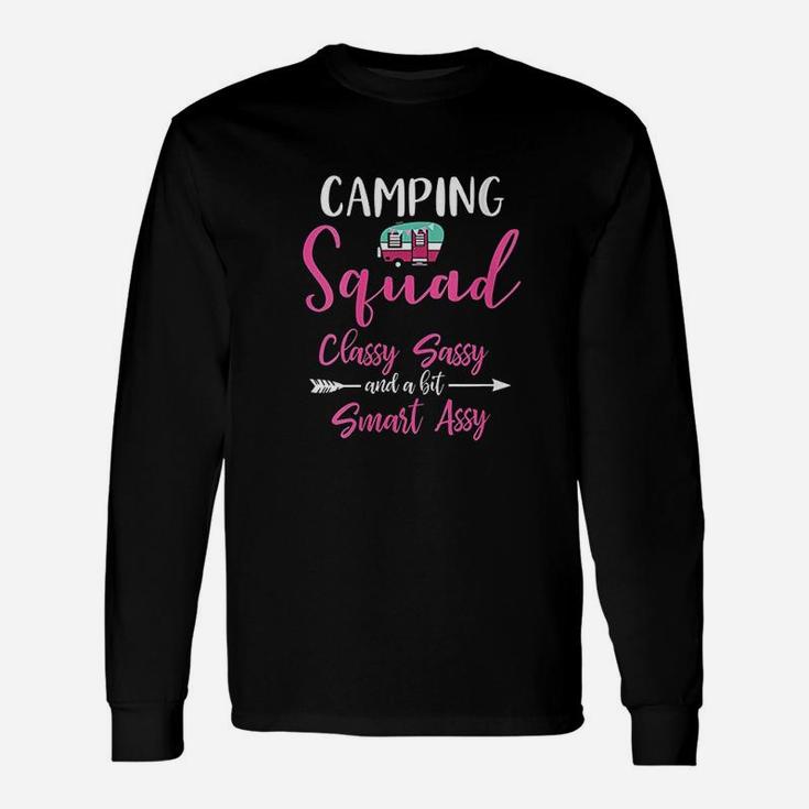 Camping Squad Matching Girls Camping Trip Long Sleeve T-Shirt