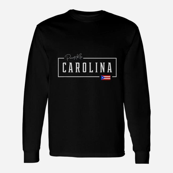 Carolina City State Puerto Rico Boricua Rican Country Flag Long Sleeve T-Shirt