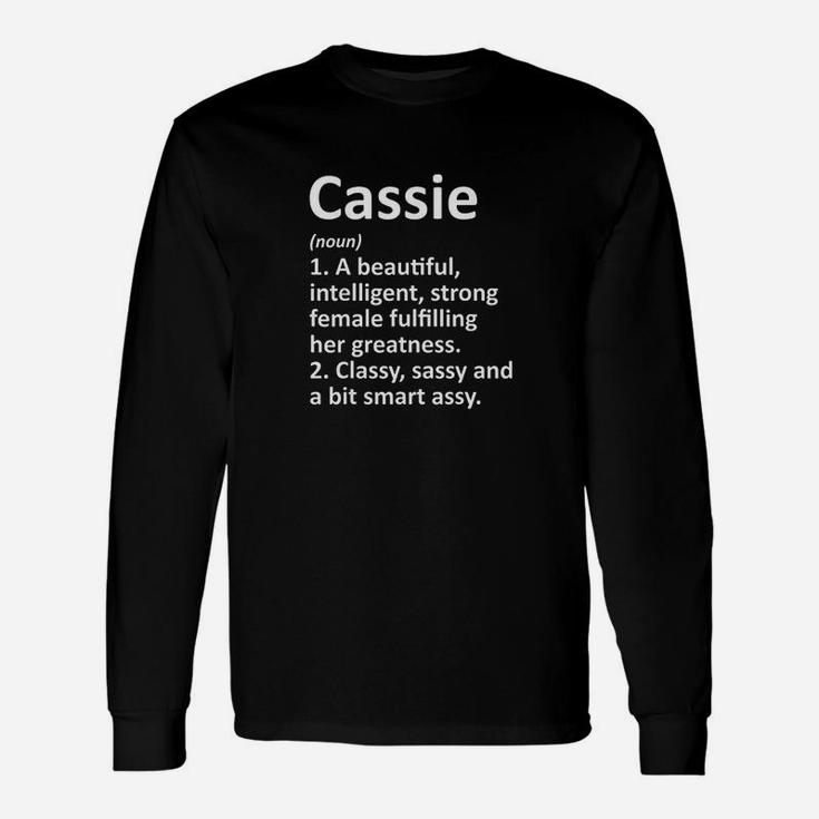 Cassie Definition Name Christmas Long Sleeve T-Shirt