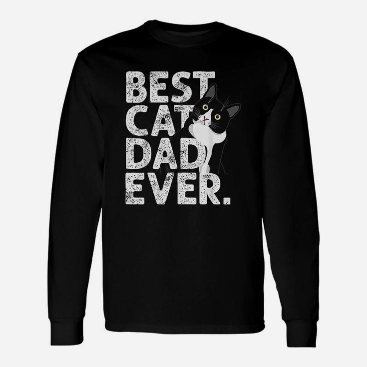 Cat Daddy Father Best Cat Dad Ever Long Sleeve T-Shirt