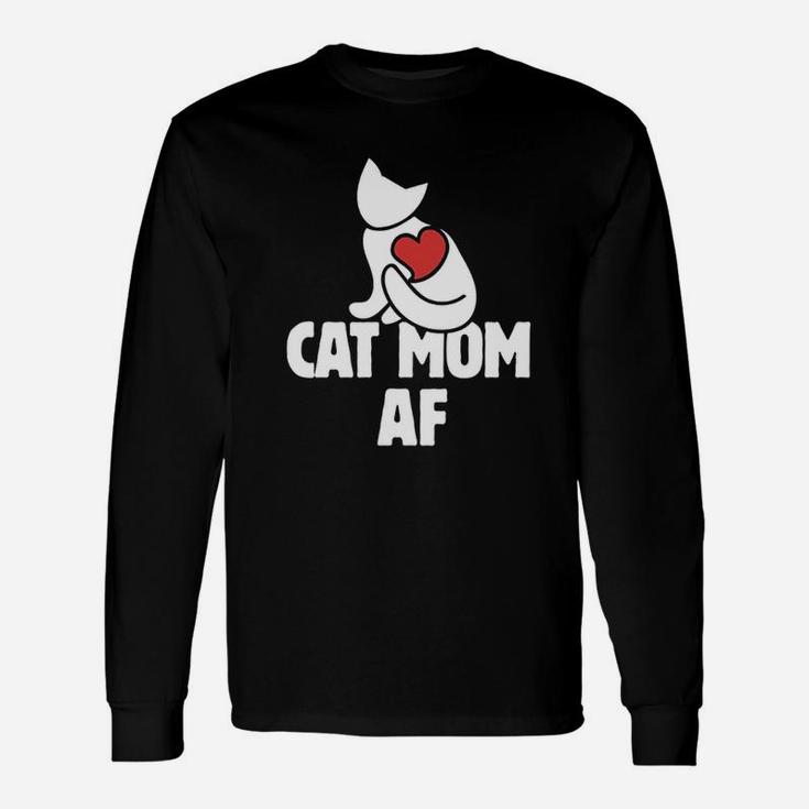 Cat Mom Af Cat Persons Long Sleeve T-Shirt