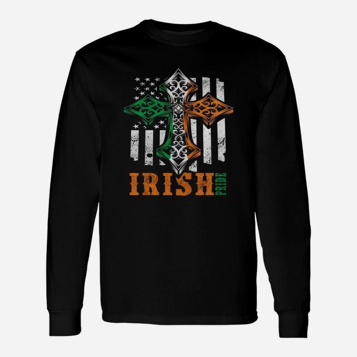 Celtic Cross Irish Pride T-shirt Long Sleeve T-Shirt