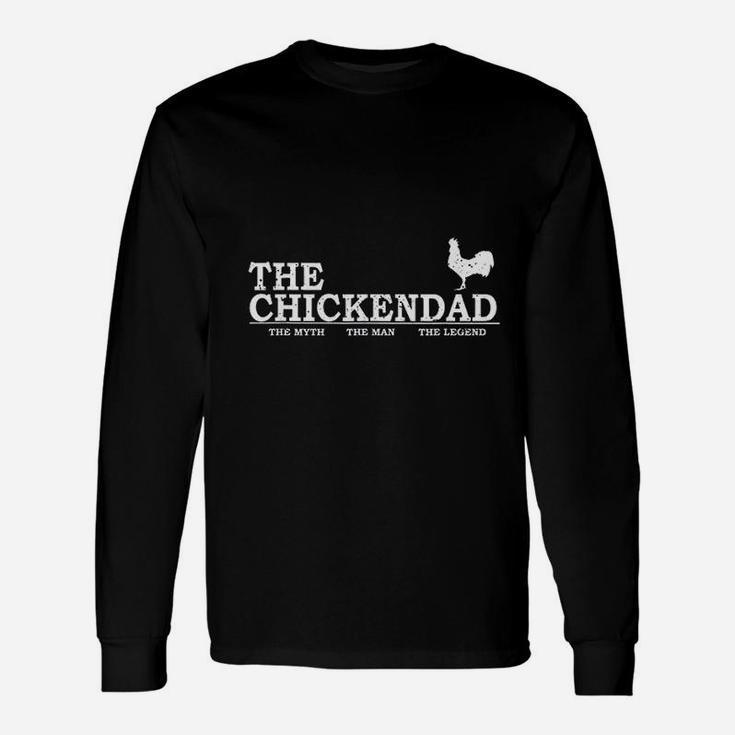 The Chicken Dad Pet Lover Fathers Day Cute Long Sleeve T-Shirt