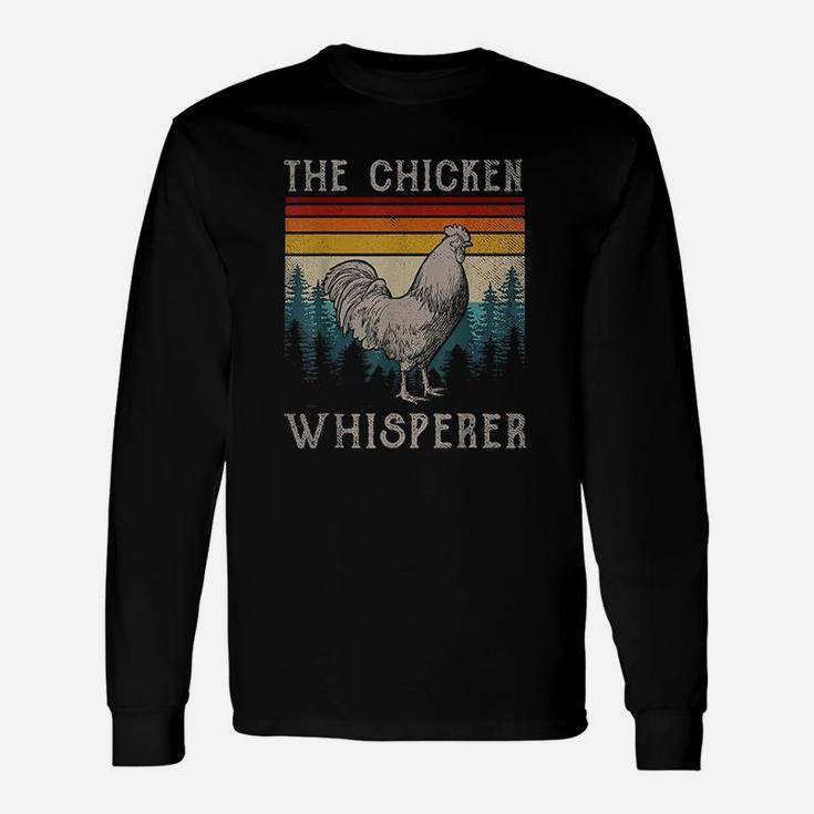 Chicken Whisperer Vintage Retro Chickens Farmer Long Sleeve T-Shirt