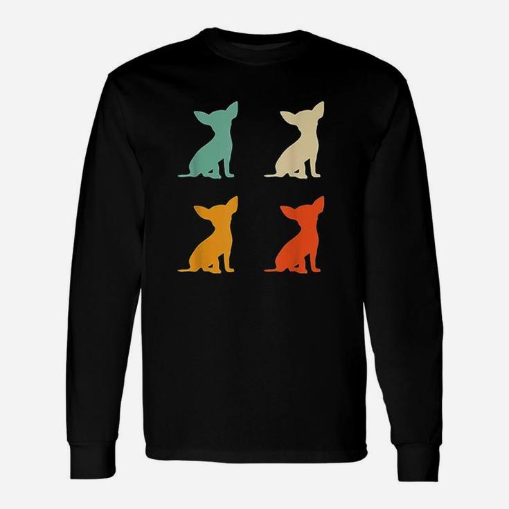 Chihuahua For Dog Lover Retro Chihuahua Vintage Dog Long Sleeve T-Shirt