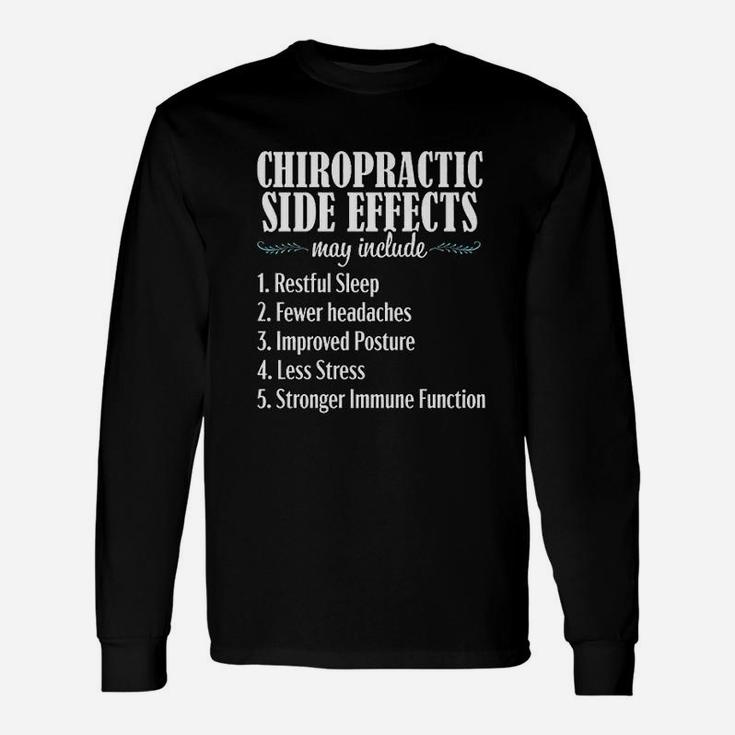 Chiropractor Chiropractic Effects Spine Long Sleeve T-Shirt