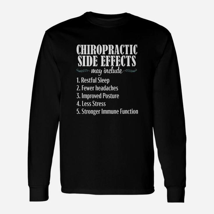 Chiropractor Chiropractic Effects Spine Novelty Long Sleeve T-Shirt