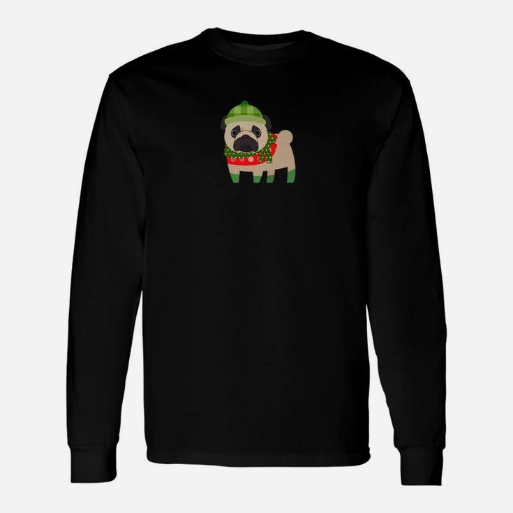 Christmas Bah Humpug Pug Dog Breed Long Sleeve T-Shirt