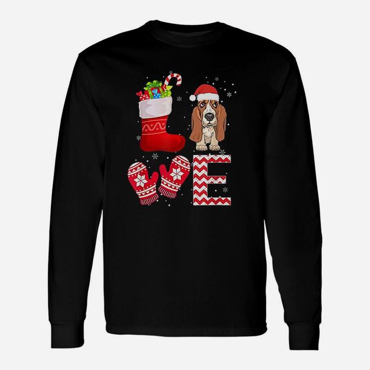 Christmas Basset Hound Lover Basset Hound Long Sleeve T-Shirt