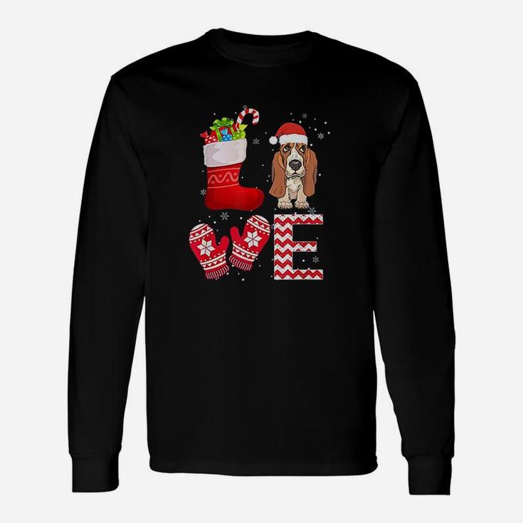 Christmas Basset Hound Lover Basset Hound Long Sleeve T-Shirt