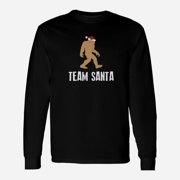 Christmas Bigfoot Team Santa Holiday Long Sleeve T-Shirt