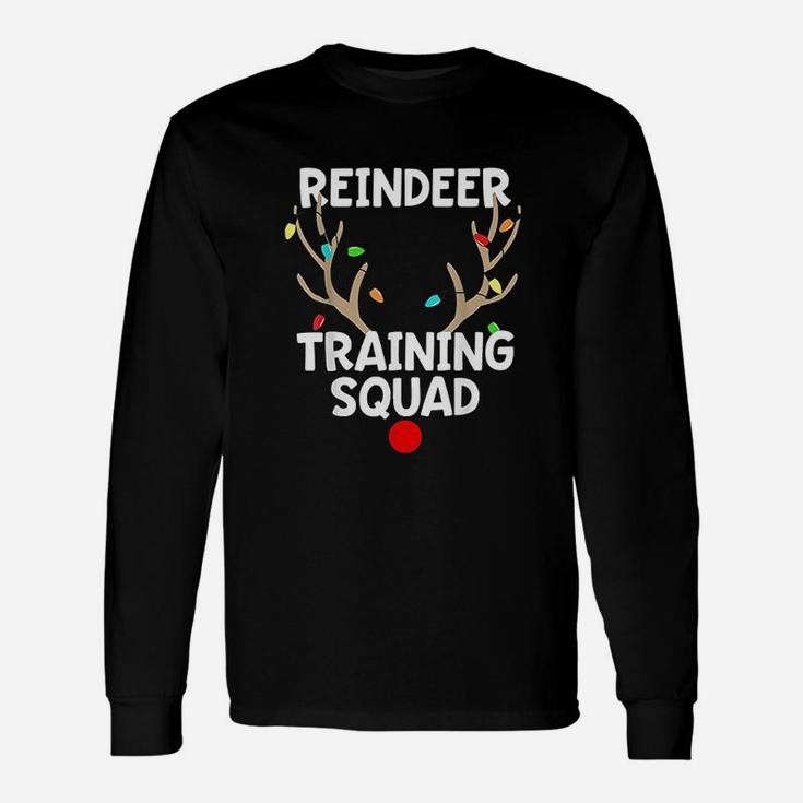 Christmas Running Reindeer Training Squad Matching Long Sleeve T-Shirt