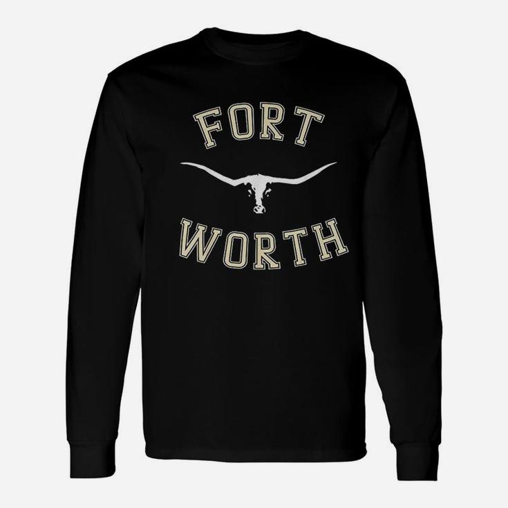 City Texas Vintage Fort Worth Travel Souvenir Long Sleeve T-Shirt