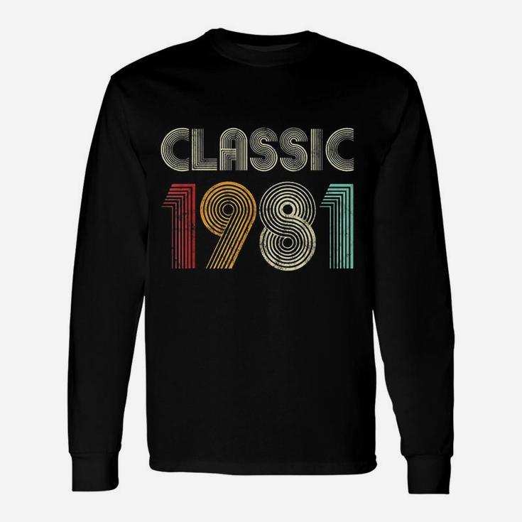 Classic 1981 Vintage 40th Birthday Long Sleeve T-Shirt