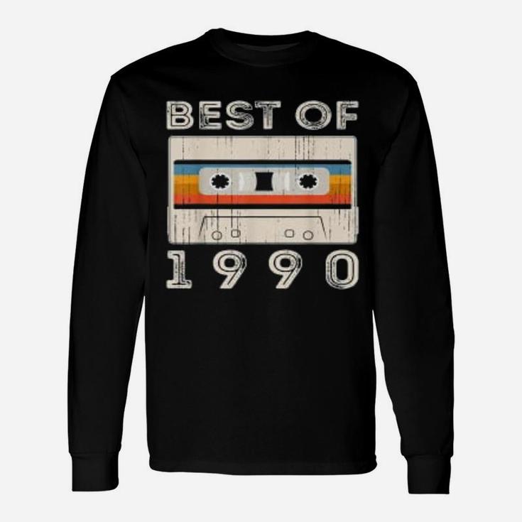 Classic 1990 Retro Cassette Tape Vintage Long Sleeve T-Shirt