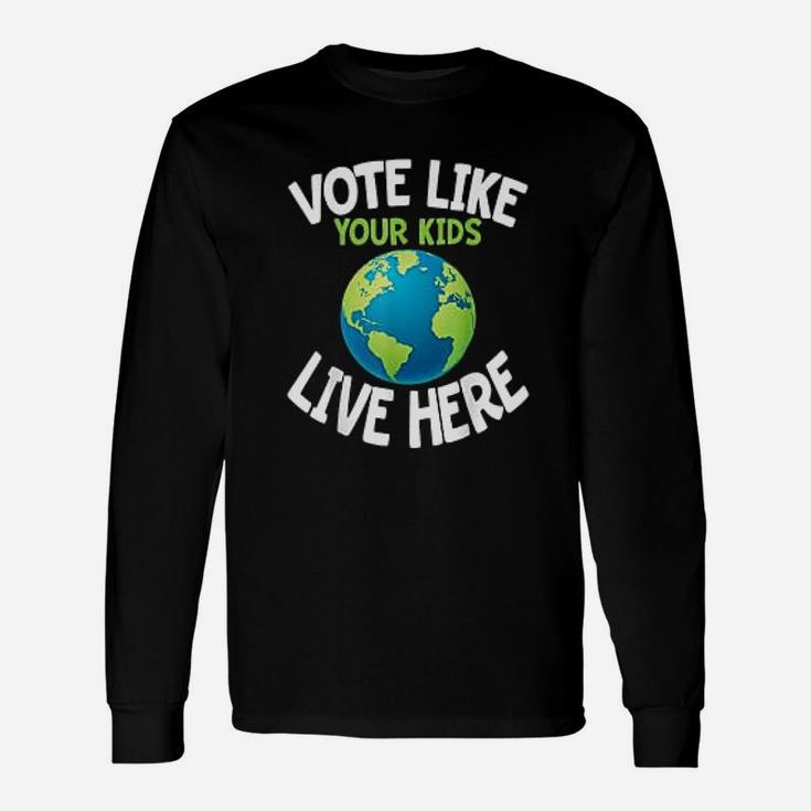 Climate Activist Earth Day Parent Child Fun Long Sleeve T-Shirt