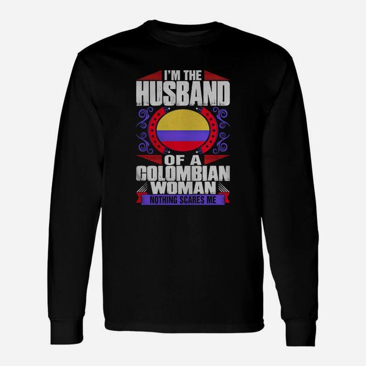Im Colombian Woman Husband T-shirt Long Sleeve T-Shirt