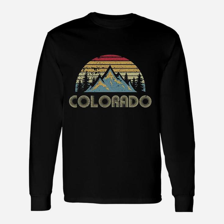 Colorado Retro Vintage Mountains Long Sleeve T-Shirt