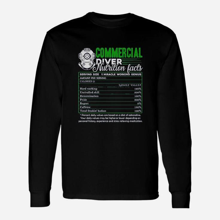 Long Sleeve T-shirts - Nutrition Facts : Black