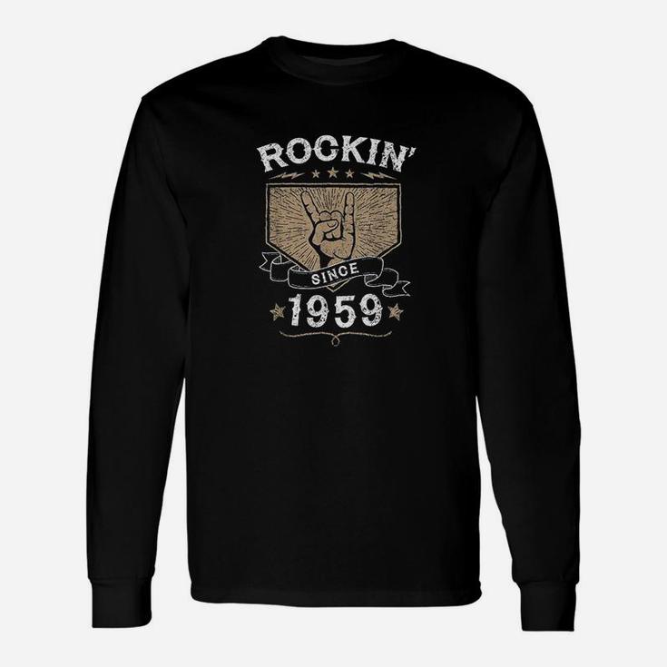 Cool Vintage Retro Rock'n'roll 60th Birthday Long Sleeve T-Shirt