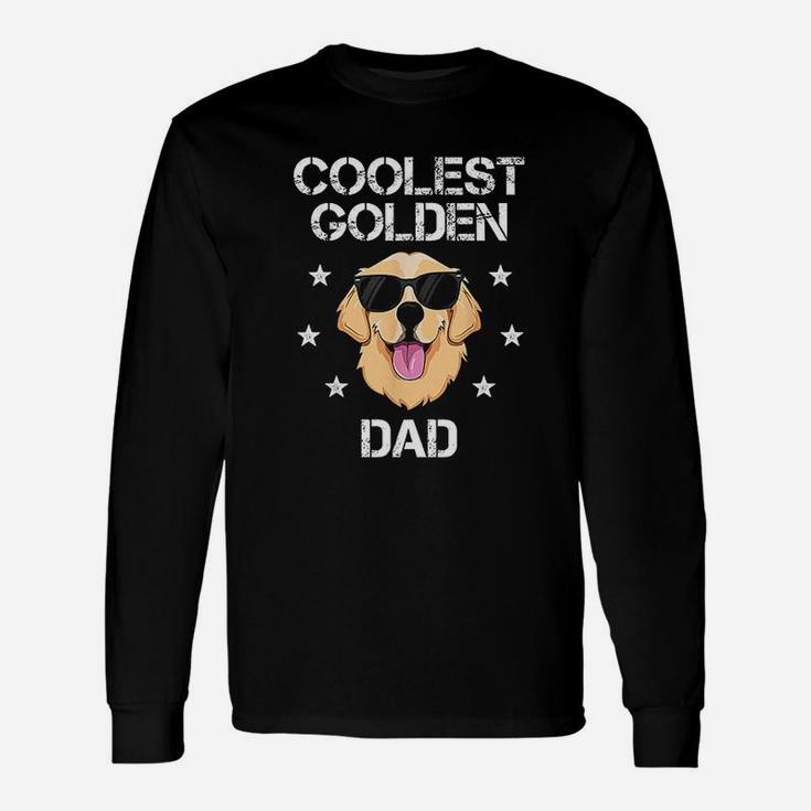 Coolest Golden Dad Retriever New Dog Owner Long Sleeve T-Shirt