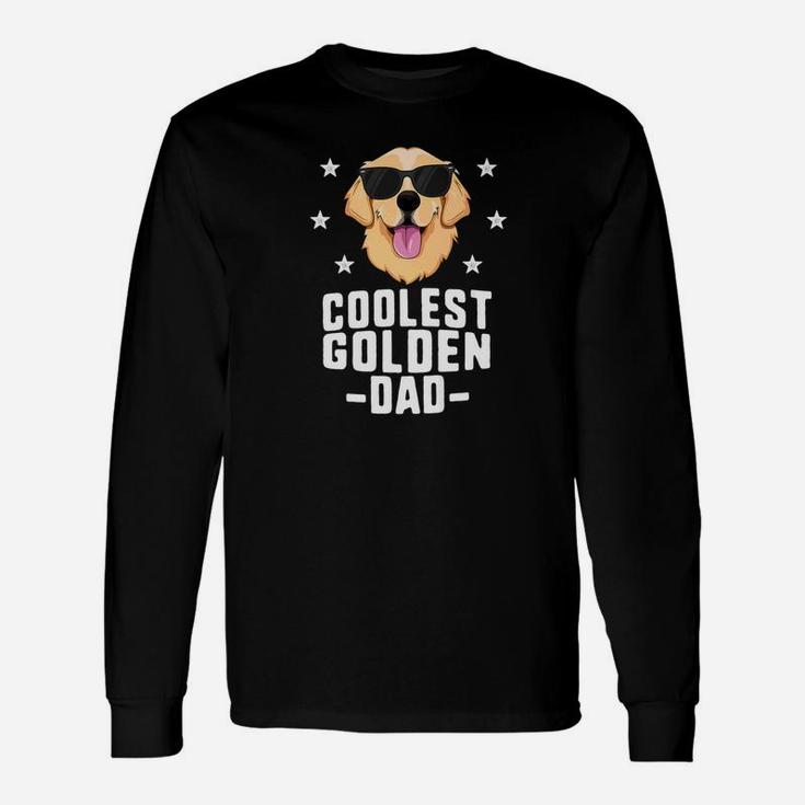 Coolest Golden Dad Shirt For Men Retriever New Dog Owner Long Sleeve T-Shirt