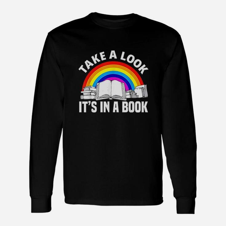 Cute Book Reader Rainbow Book Long Sleeve T-Shirt